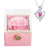 Image of Fashion Creative Rose Jewelry Box Necklace Suit Shopping