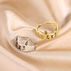 Image of Women's Cute Cartoon Epoxy Cat Ring Shopping