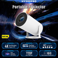 HY300 Pro Projector Home Theater Entertainment Portable Small Projector Shopping