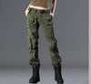 Image of Women's Casual Straight Leg High Waisted Loose Fitting Workwear Pants Shopping