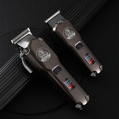 High Power Oil Head Push White Hair Clipper LCD Display Shopping111