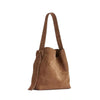 Image of Special-interest Design Suede Belt Buckle Shoulder Strap Bucket Bag Shopping