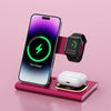 Image of 3 IN 1 15W Wireless Charging Charger Magnetic Desktop Night Light Iwatch Fast Charging Stand Gift Customization Shopping