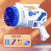 Image of Bubble Machine Gun With Colorful Lights,Bubble Solution,69 Holes Rocket Bubble Gun,Summer Outdoor Toy For Kids, Idea For Christmas Birthday Parties Wedding Shopping