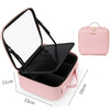 Image of Smart LED Cosmetic Case With Mirror Cosmetic Bag Large Capacity Fashion Portable Storage Bag Travel Makeup Bags Shopping