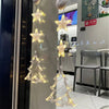 Image of Christmas 3pcs LED Light Star Xmas Tree Hanging Sucker Lamp Window Ornaments Decoration For Home Xmas Navidad New Year Decor Christmas Decorations Shopping