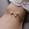 Image of English Letter Graceful Personality Alloy Heart-shaped Letter Bracelet Shopping