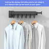 Image of Drying Rack Clothing Wall Mounted, Clothes Drying Rack, Retractable Clothesline Indoor, Laundry Room Organization, Space-Saver, Collapsible Clothes Hanging Rack Shopping