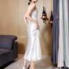 Image of All Match Thin Satin Acetate Dress Shopping