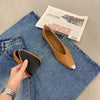 Image of Retro Easy Matching Chunky Heel Low-cut Women's Soft Bottom Shoes Shopping