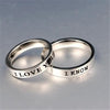 Image of Titanium Steel Couple Simple Niche Couple Couple Ring Shopping