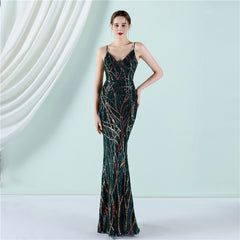 Women's Long Sequin Party Evening Dress Shopping