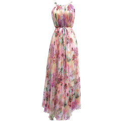 Suspender Boho Maxi Seaside Resort Beach Dress