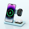 Image of 3 IN 1 15W Wireless Charging Charger Magnetic Desktop Night Light Iwatch Fast Charging Stand Gift Customization Shopping