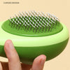 Image of Creative Cat Grooming Comb Portable Massage Brush One-Button Remove Floating Hair Scraper Cats Dogs Pet Self Cleaning Tool Accessories Shopping