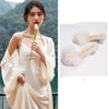 Image of Suspended Sleeping Dress Feather Morning Robe Shopping