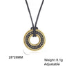 Image of Vintage Viking Rune Circle Pendant Ornament Stainless Steel Necklace Shopping