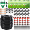 Image of Garden Drip Irrigation Kit,164FT Greenhouse Micro Automatic Drip Irrigation System Kit With Blank Distribution Tubing Hose Adjustable Patio Misting Nozzle Emitters Sprinkler Barb Shopping