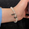 Image of Women's Fashion Temperament Pearl Heart Bracelet Shopping