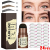 Image of Eyebrow Stamp Stencil Kit, 24 Pc Eyebrow Shaping Stencils, Long-lasting Eyebrow Brow Definer, Perfect Make-up Reusable Kit Shopping111