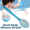 Image of Long Handle Bath Body Brush Soft Back Shower Exfoliating Skin Scrubber Massager Shopping