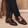 Image of Leisure British Leather Square Toe Shoes Shopping