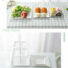 Image of 3Tier Cake Stand Afternoon Tea Wedding Party Plates Tableware Embossed Tray UK Shopping