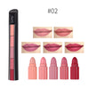 Image of Matte 5-color Lipstick Set Velvet Lip Stick Non-stick Lip Gloss Long Lasting Waterproof Sexy Red Lipstick Shopping111