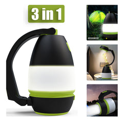 3 In1 Multifunctional Table Lamp Three In One LED Tent Lamp Car Night Light Foldable Emergency Flashlight Shopping