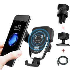 10W QI Wireless Fast Car Charger Mount Holder Stand Automatic Clamping Charging Shopping