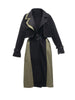 Image of Women's New Retro Color Matching British Style Trench Coat Shopping