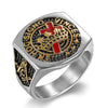 Image of Vintage Cross Stainless Steel Ring Shopping