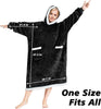 Image of DUCHIFAD WearableBlanketHoodieOversized For Women Men  47.2in120cm Flannel FleecePolyester Shopping