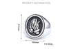 Image of Fashion Titanium Steel Praying Hands Ring Shopping