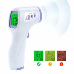 Large LCD Digital Infrared Thermometer Non-contact Forehead Baby Temperature Gun Shopping