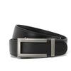 Image of Men's Two-layer Leather Automatic Buckle Cowhide Real Business Casual Belt Shopping