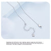 Image of High-grade Shining Double-layer Clavicle Chain Light Luxury Temperament V-neck S925 Sterling Silver Shopping