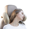 Image of Car headrest pillow Sleep Adjustable Side Car Soft Travel Seat Headrest Auto Leather Support Neck Pillow Cushion car accessories Shopping