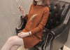 Image of Mid-length Feather Letter Long Sleeve Loose-fitting Women's Knitwear Sweater Shopping