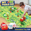 Image of Children Puzzle Electric Railroad Speeder DIY Assembly Electric Car Automatic Rail City Scene Construction Education Toy Gift Shopping