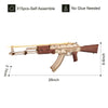 Image of Rokr Automatic Rifle AK-47 Gift For Boys Wooden Puzzle Gun Double Firing Model Shopping