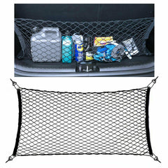 Trunk CARGO NET Car Nylon Elastic Mesh Organizer Truck SUV Universal 4 Hook Rear Shopping