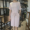 Image of Heavyweight Silk Dress Feminine Lace Up Shopping