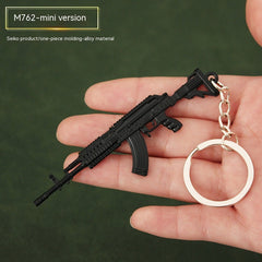 Mini Weapon Keychain M762 Toy Gun Model Ornament Shopping