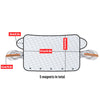 Image of 4 Layers Magnetic Car Windscreen Cover Winter Ice Frost Snow Protector Sunshade Shopping