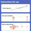 Image of Cat Teaser Stick, Retractable Cat Wand With Replacement Head, Cat Feather Toy, Cat Interactive Toy For Indoor Cats For Relief Boredom And Exercise Shopping