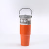 Image of Portable Car Cup Stainless Steel Cup Travel Sports Water Bottle With Handle Cover Coffee Tumbler Cup Shopping