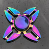 Image of Metal Rainbow Fidget Spinner Toys,Hand Spinners Toy Can Spin 1-3 Min Stress Reducer High Speed Bearing For  Children,Office Desk Gadget,Outdoor Shopping