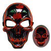 Image of Halloween Skeleton Mask LED Glow Scary Mask Shopping