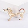 Image of Cute Dripping Oil Sausage Dog Animal Pin Simple Same Style Breastpin Ornament Shopping